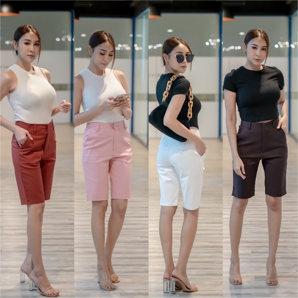 กางเกงขาสั้น ขาสามส่วน มี4สี มีไซส์ให้เลือก (ss-22)