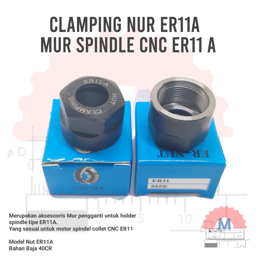 Clamping Nut collet chuck ER11 A CNC Spindle Nut ER11A