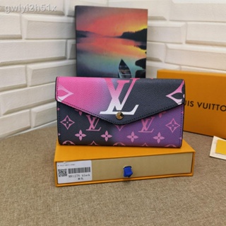 ✾M81276[Ready stock ]L****v Ladies Wallets By The Pool Long Wallets Gradient Color Folding Wallets-with box M81340