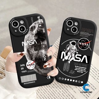 เคสโทรศัพท์มือถือแบบนิ่ม ลาย NASA สําหรับ OPPO A17 A55 A16 A96 A92 A16K A54 A31 A77 A7 A9 A15 A53 A36 A57 A74 A12 A5s A94 A16E A1K A15s A76 A77s A5 A95 A3S Reno 7 7Z 5Z 8 5F 6 4 ผ้าคลุมพระจันทร์ นักบินอวกาศ