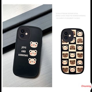 เคสสำหรับ VIVO Y16 Y22 Y22S Y55 Y75 Y33S Y21S Y21A Y21 Y33T Y21T Y53S Y51 Y51A Y31 Y20 Y20i Y12S Y12A Y20s G Y15S Y15A Y30 Y50 Y30i รูปไข่ Big Eye Soft เคสโทรศัพท์ Motif การ์ตูนน่ารักหมี