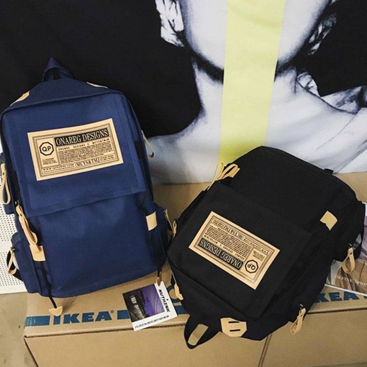 ใส่โค้ด YGC33BAL ลดทันที 10.-กระเป๋าเป้ที่สะพายได้ทั่วไปแคนวาส Backpack กระเป๋าเดินทาง กระเป๋าเป้เดิ