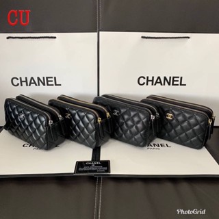 💯💯พร้อมส่งคะ Chanel ชาแนล 2ซิป 🔥🔥สะพายข้างผู้หญิงสายโซ่ทรงสวย🔰🔰 แถมฟรีถุงผ้า‼️‼️🔥