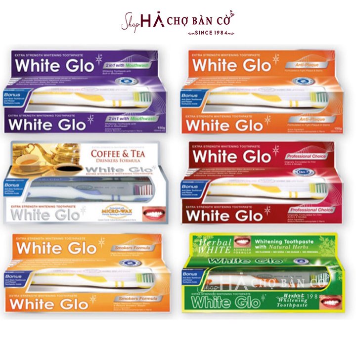 White GLO ยาสีฟัน - Extra Strength Whitening Toothpaste 150g ( พร ้ อม KM