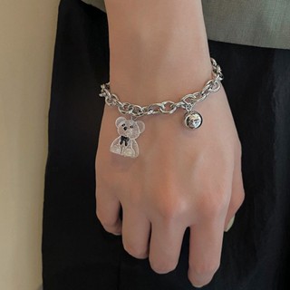 การ์ตูน น่ารัก ใส หมี สร้อยข้อมือ โซ่ กําไลข้อมือ สําหรับผู้หญิง คู่รัก เพื่อน ของขวัญ