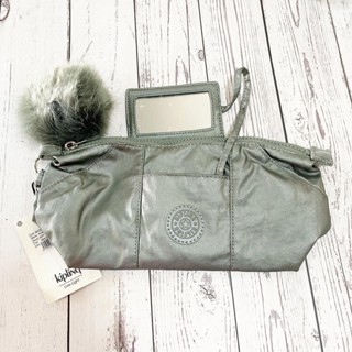 Kipling ของแท้ กระเป๋าเครื่องสำอางใบยาว มีกระจก พร้อมส่ง