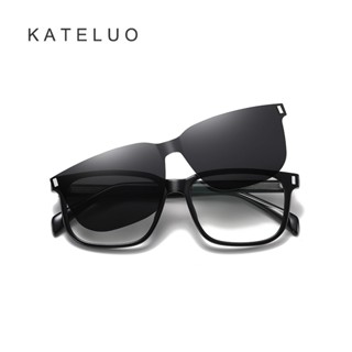 Kateluo 3 in 1 แว่นตากันแดด เลนส์โพลาไรซ์ ป้องกันแสงสีฟ้า แฟชั่น สําหรับคอมพิวเตอร์ CG7201