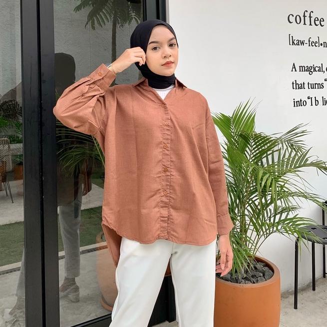 KATUN KEMEJA Hot ISYANA PLAIN SHIRT COTTON SUPERNOVA PREMIUM SHIRT BTS B401