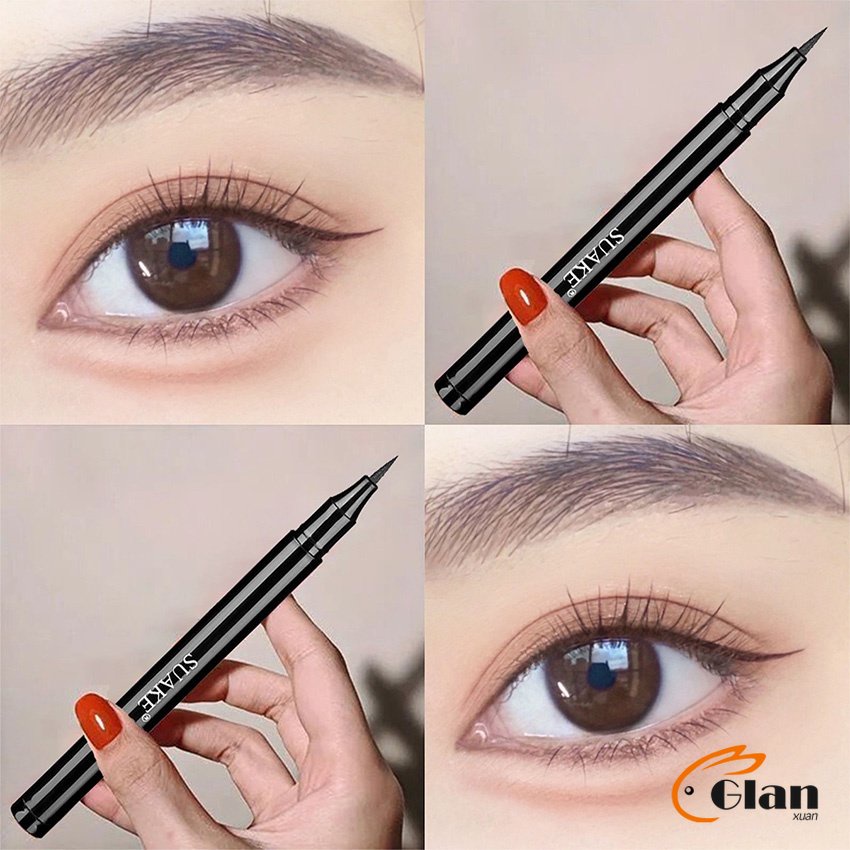 Glanxuan ปากกาอายไลเนอร์  เนื้อลิขวิด กันน้ํา ติดทนนาน แห้งเร็ว 4 สี Eye Liner