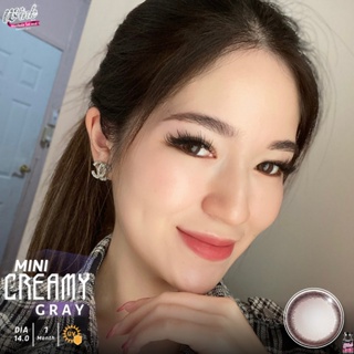 ร้านเลนส์สวยคอนแทคWink รุ่น Mini Creamy สีBrown สีน้ำตาล Gray เทานำเข้าจากเกาหลี มี อย.ไม่มีค่าสายตา(แฟชั่นสุดHit ขายดี)