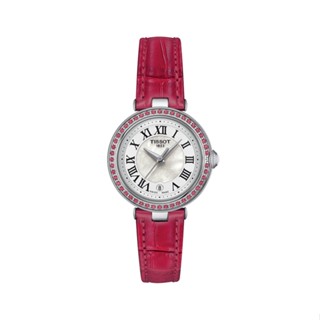 Tissot Bellissima Small Lady ทิสโซต์ เบลลิสซิม่า สีขาว สายสีชมพู T1260106611300 นาฬิกาผู้หญิง