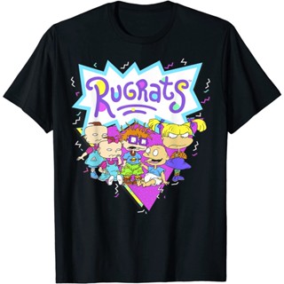 Rugrats Group Shot Retro Geometric T-Shirt For Adult