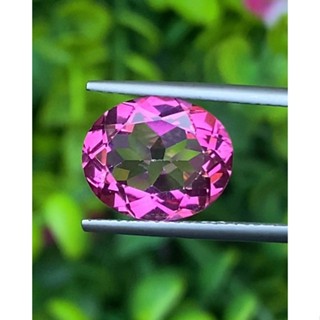 พลอย ชมพู พิ้งค์ โทแพซ Pink Topaz 5.87 กะรัต พลอยแท้ อัญมณีมงคลประจําวันเกิด เครื่องประดับพลอย