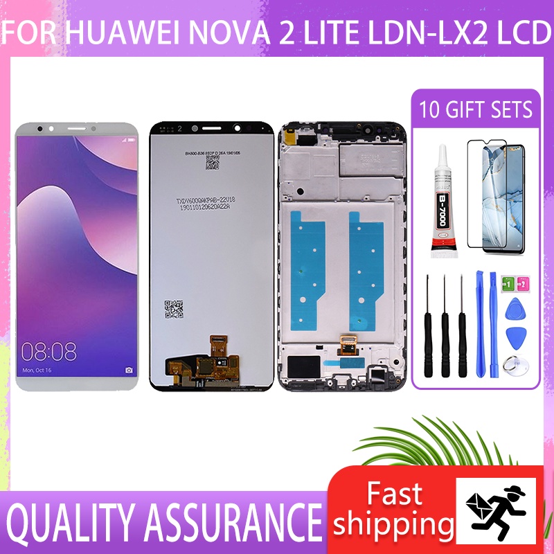 อะไหล่หน้าจอสัมผัส LCD พร้อมกรอบ สําหรับ Huawei Nova 2Lite LDN-LX2 Huawei Y7 Prime Y7 Pro 2018 HONOR 7C