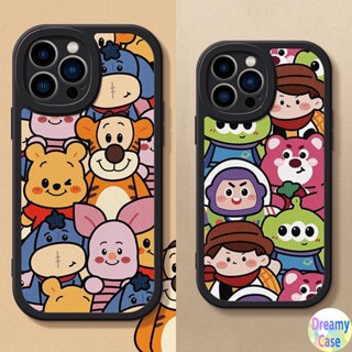 เคสโทรศัพท์ Oval Big Eye Soft สำหรับ VIVO V23 V23E V9 Youth V5 V5S S1 Pro V15 V11i V11 Y12 Y15 Y17 U10 Y91 Y93 Y95 Y91i Y91C Y1S Y19 5G 4G Motif การ์ตูนน่ารักสัตว์