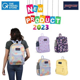 JANSPORT Cross Town Backpack (new color 2023) ด้านข้างกระเป๋ามีช่องใส่ขวดน้ำ