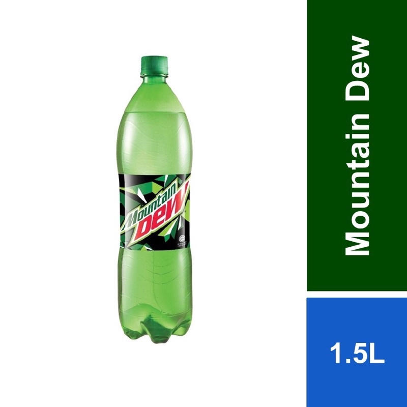 🔴พร้อมส่ง🔴2 ขวด เมาเทนดิว MOUNTAIN DEW  1 ขวดใหญ่ /บรรจุ 1.5 ลิตรL ราคาพิเศษ