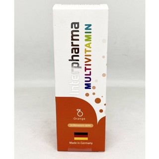 Multivitamin Interpharma Effervescent Tablets มัลติวิตามิน วิตามินรวม เม็ดฟู่ บรรจุ 20 เม็ด