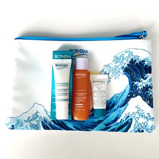 Biotherm Aqua Pure Super Concentrate 5ml, Life Plankton Sensitive Emulsion 10ml,Total renew oil 30 ml.แถม กระเป๋า
