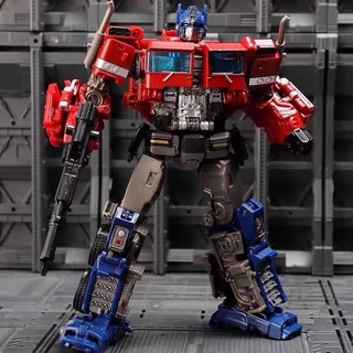 SS38 V ของขวัญแปลงร่างของเล่น Optimus Prime ของเล่นแปลงร่างคลาสทรานส์ฟอเมอร์ หุ่นยนต์แปลงร่าเป็นรถได้