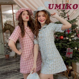 Joobs ไซด์M ใหม่ เดรส+หมวก #JBS1159 Umiko Tweed Set with Hat