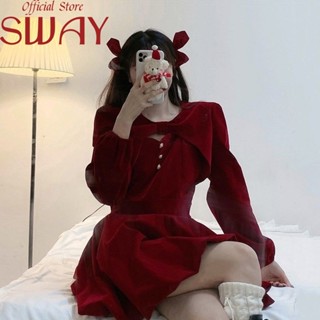 SWAY  เดรส ชุดเดรส รัดรูป ผู้หญิง  Comfortable สวยงาม Korean Style สวย HA220989 36Z230909