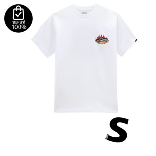 เสื้อยืดVANS FUEGO SKELETON LOGO T-SHIRT WHITE สินค้ามีประกันแท้