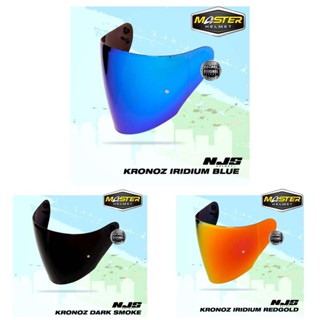 Visor NJS KRONOZ IRIDIUM แก้วหมวกกันน็อค สีน้ําเงิน สีแดง สีทองเข้ม