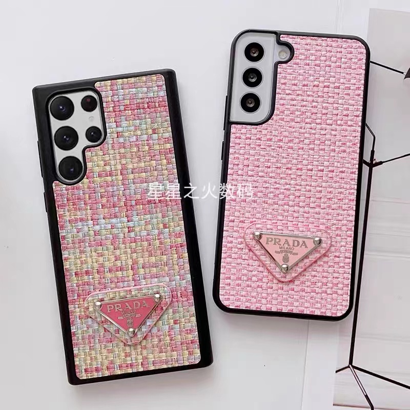 ยุโรปและอเมริกา แฟชั่น หรู ชื่อใหญ่ ที่จะทอ เครื่องหมายสามเหลี่ยม เคส Samsung Galaxy S24 Ultra S23 Ultra S22 Ultra S23FE S21 FE S22 S23 S24 Plus S21 Ultra S20FE S20 Ultra S20Plus Note20 Ultra Note10 Plus Case ใหม่ ความรู้สึกหรูหรา ป้องกันการหล่น นุ่ม เคส