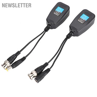 1 Pair Passive CCTV Coax BNC Video Power Balun Transceiver to RJ45 Connector