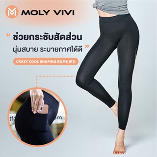 กางเกงออกกำลังกาย กางเกงเลกกิ้งขายาว MOLYVIVI S-max Shaping Pants - Rome (R1)