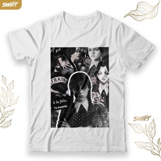 เสื้อยืด พิมพ์ลาย Jenna ortega wednesday Series BAJU DISTRO