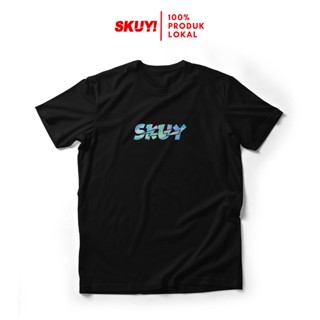 เสื้อยืด ลาย Skuy Hologram สีดํา สําหรับผู้ใหญ่ ทุกเพศ | Distro ผู้ชาย ผู้หญิง