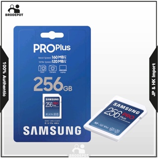 SAMSUNG PRO Plus SDXC 128GB 256GB Full Size SD Memory Card , Supports 4K UHD Video, Storage Expansion for Digital Media Professionals, Photographers, MB-SD256K/AM