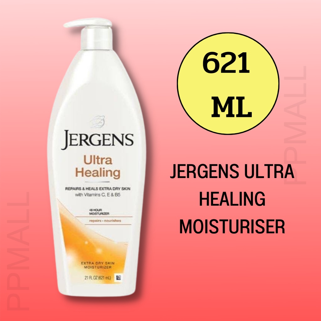 โลชั่นทาผิว Jergens Ultra Healing Nourishes &amp; Heals Extra Dry Skin Moisturiser 621ml. (1ขวด)