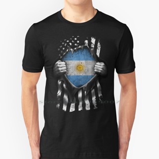 เสื้อยืดพิมพ์ลายอาร์เจนตินา American Flag Usa อาร์เจนตินา T เสื้อ100% Cotton Funny อาร์เจนตินาอาร์เจนตินา Flag I Love An