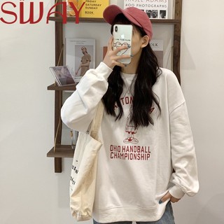 SWAY  เสื้อกันหนาว เสื้อฮู้ด นค้ามาใหม่ ใส่สบายๆ หลวม รุ่นใหม่ ทันสมัย Korean Style สวย S011391 36Z230909