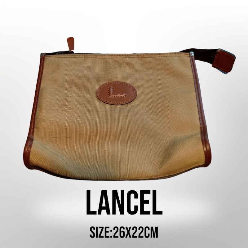 กระเป๋าถือLancelแท้ กระเป๋าคลัทช์lancelแท้ แบรนด์เนมแท้#16