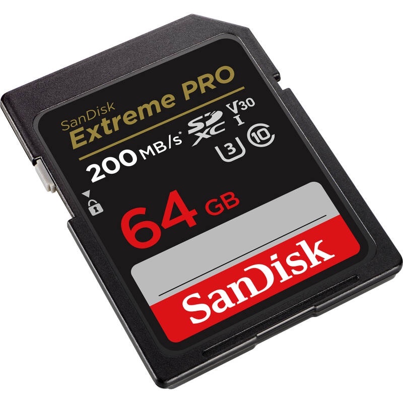 พร้อมส่ง 🇹🇭 ของแท้ 100% SanDisk Extreme Pro SD Card 64GB / 128GB / 256GB ความเร็ว อ่าน 200MB/s เขียน 90MB/s SDXC