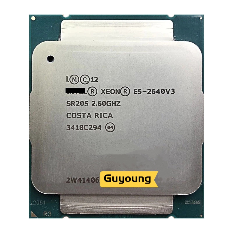 Xeon E5-2640V3 E5 2640v3 E5 2640 v3 2.6 GHz ใช้ Eight-Core Sixteen-T90