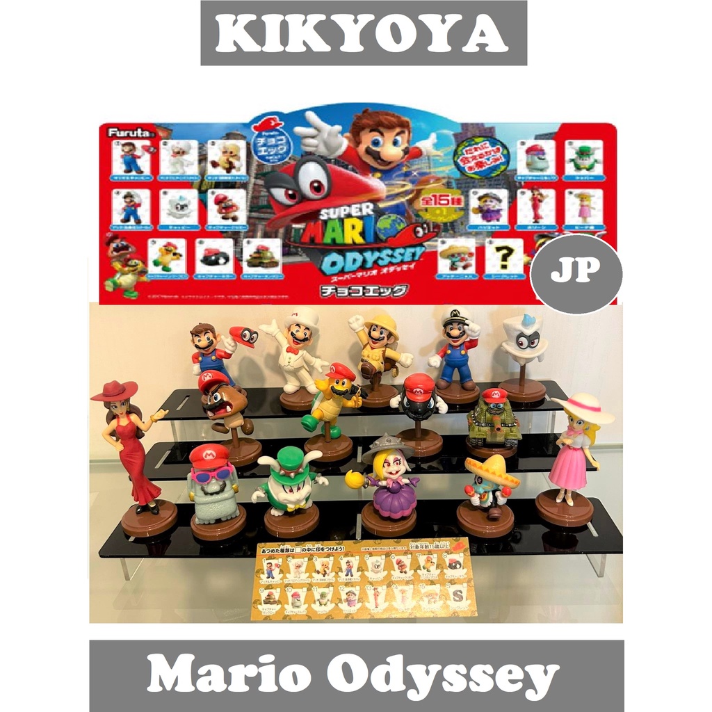 Furuta Choco Egg Party Super Mario Odyssey Mini Figure LOT JP