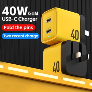 ที่ชาร์จโทรศัพท์มือถือ USB C 40W QC4.0+ 4.0 3.0 PD3.0 2.0 FCP SCP AFC PPS สําหรับ iPhone Android Huawei