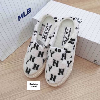 📍สอบถามก่อนนะคะ📍MLB Mule Fleece Monogram Ny รองเท้าเปิดส้น พร้อมส่ง