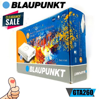 Blaupunkt รุ่น GTA 260 เพาเวอร์แอมป์ 2Ch 1ch ให้เสียงแนวSQ ของแท้ ขับลำโพงคู่หน้า-หลังรถยนต์ทั้งลำโพงแกนร่วมแยกชิ้นเสียง