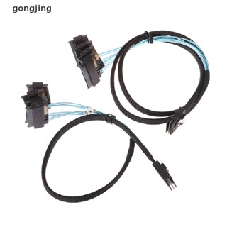 Gong ฮาร์ดไดรฟ์เชื่อมต่อสายเคเบิล Mini 4 SAS 36-Pin SFF-8087 To 4 SAS 29-Pin SFF-8482