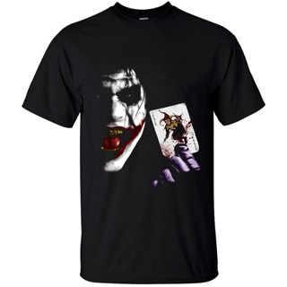 [COD]Mowei7 [พร้อมส่ง] เสื้อยืดผ้าฝ้าย 100% พิมพ์ลาย Joker Heath Ledger Batman 2 ทรงหลวม สไตล์วินเทจ พลัสไซซ์ สีดํา ไซซ์