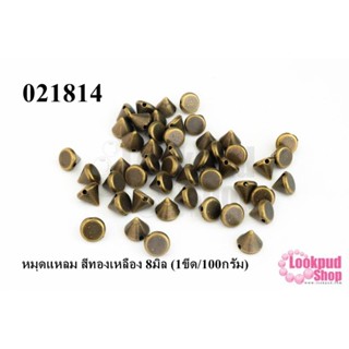 หมุดแหลม สีทองเหลือง 8มิล (1ขีด/100กรัม)