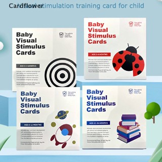 &lt;Cardflower&gt; Baby Visual Stimulation Card Toy Black White Cards Visual Stimulation Toys On Sale