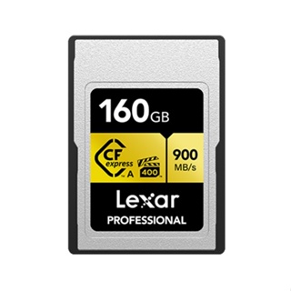 Lexar CFexpress Type A Card 160GB GOLD Series, RW up to 900/800 MB/s (สำหรับกล้อง SONY เท่านั้น) (LCAGOLD160G)