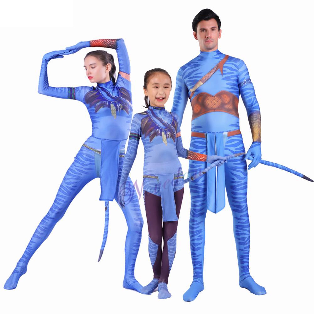 ชุดจั๊มสูทคอสเพลย์ Avatar Jake Sully Neytiri Na'vi สําหรับผู้ชาย และผู้หญิง